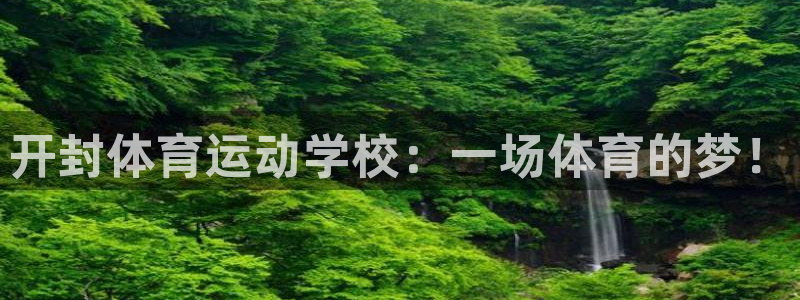 风速体育app下载官网最新版：开封体育运动学校：一场体育的梦！