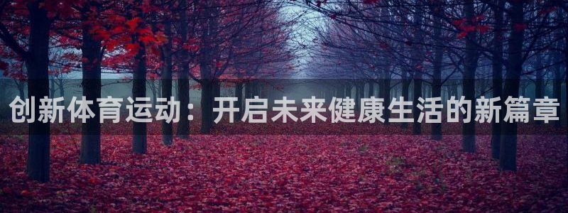 风速体育直播：创新体育运动：开启未来健康生活的新篇章