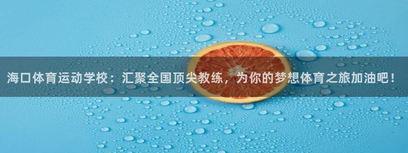风速体育下载：海口体育运动学校：汇聚全国顶尖教练，为你的梦想体育之旅加油吧！